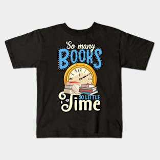 Many books, little time Kids T-Shirt